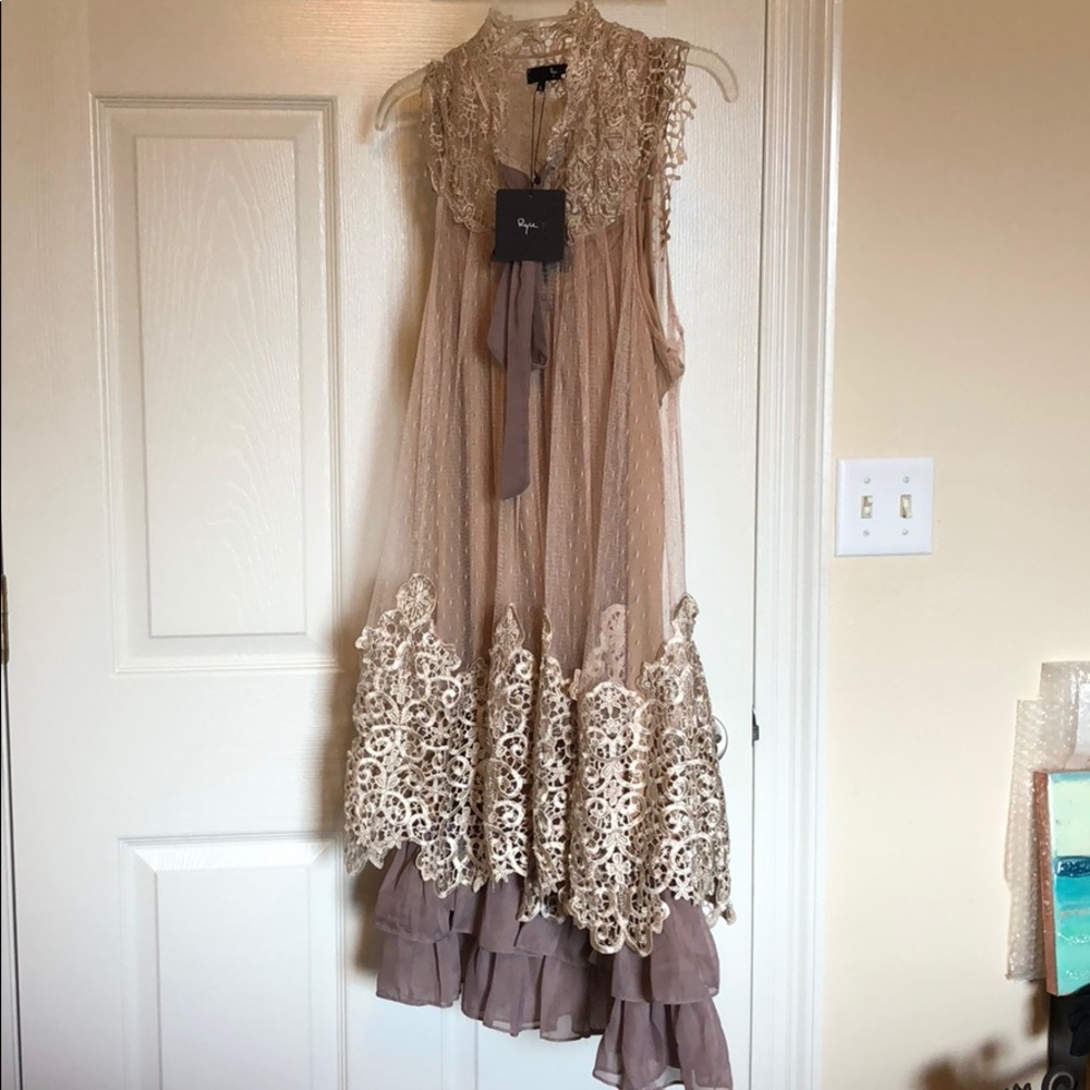 2 piece RYU lace slip dress